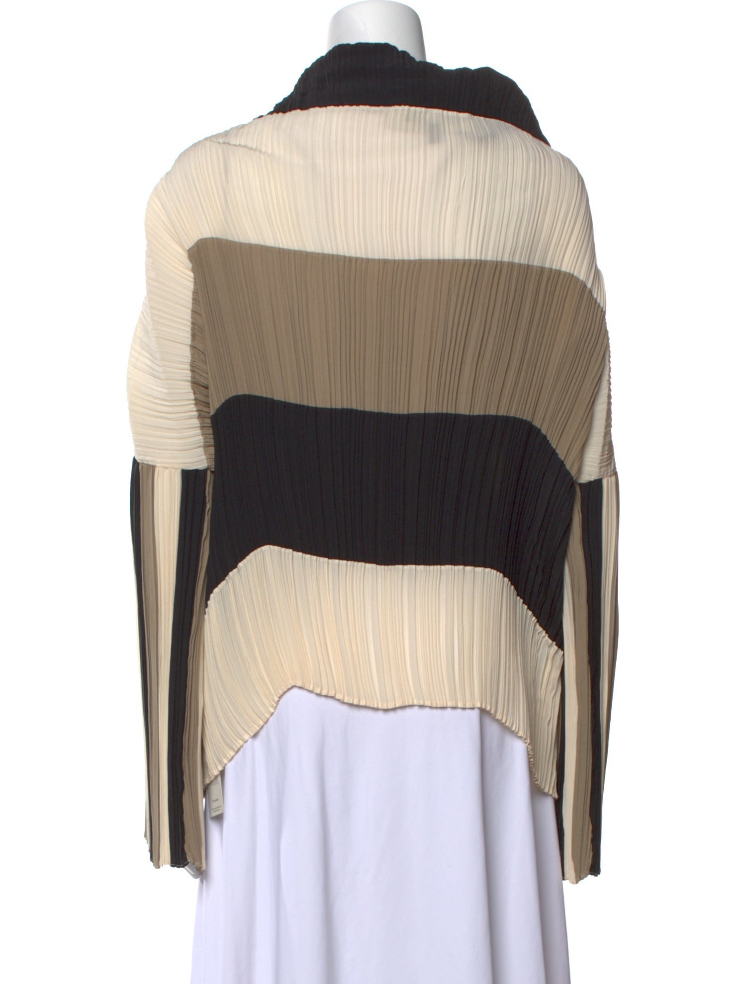 Ter et Bantine Silk Bateau Neckline Blouse